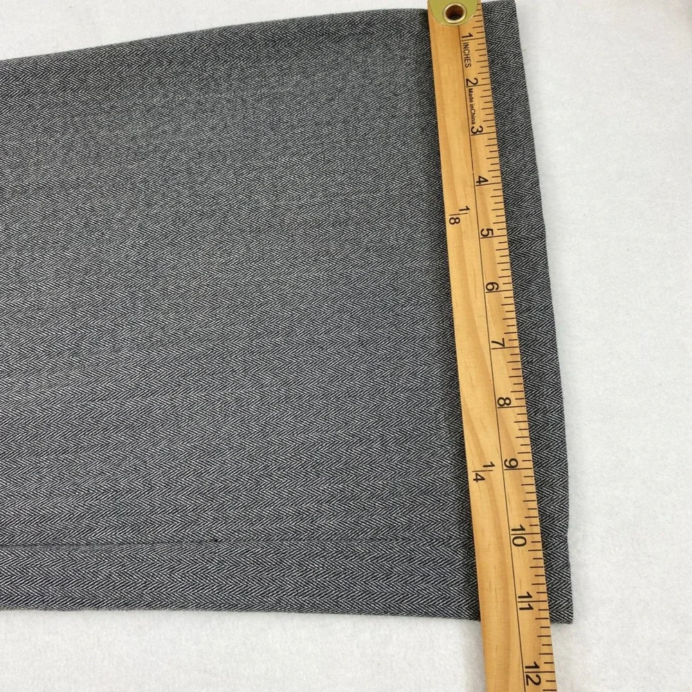 Maurices Dress Pants Womens Size 11 12 Gray Herringbone Bootcut‎ Trousers Office